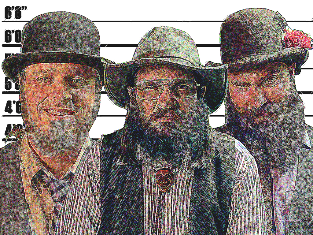 3 men in hats